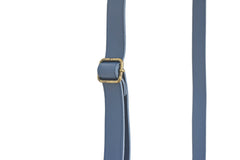 Sac à main cuir artisanal bleu bandouliere