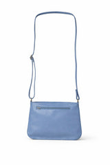 sac à main en cuir bleu bandoulière