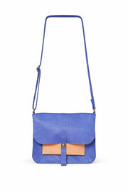Petit sac bandoulière en cuir bleu