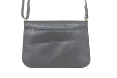 Sac à main cuir souple bleu marine