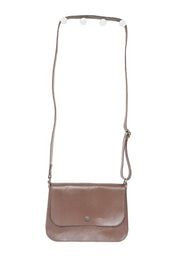 Sac à main bandoulière en cuir marron femme