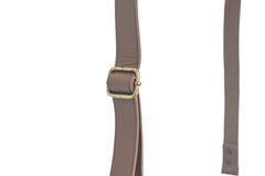 Sac à main bandoulière en cuir marron femme