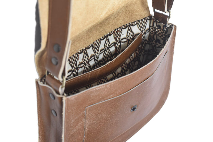 leather handbag Brown