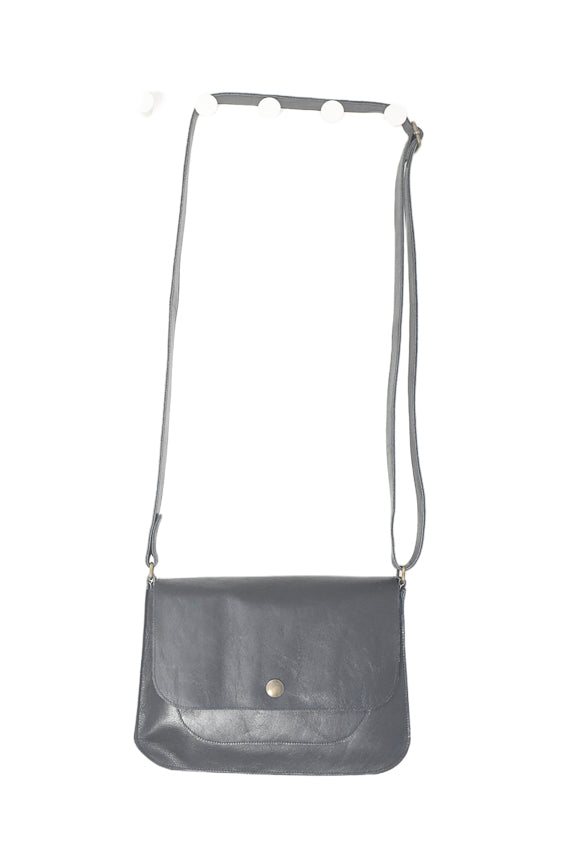 Black Soft Leather Shoulder Handbag