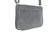 Black Soft Leather Shoulder Handbag