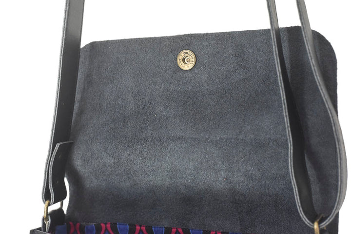 Black Soft Leather Shoulder Handbag