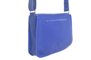 Leather shoulder bag with adjustable strap

