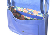 Leather shoulder bag with adjustable strap
