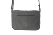 Handcrafted soft black leather handbag
