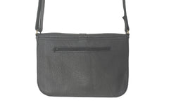 Handcrafted soft black leather handbag