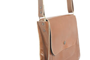 crossbody large leather brown handbag