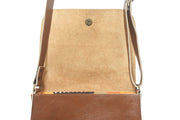 crossbody large leather brown handbag