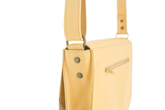 Sac à main cuir jaune bandoulière