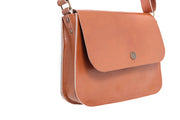 Brown leather handbag 