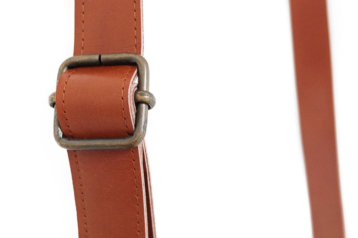 Brown leather handbag 