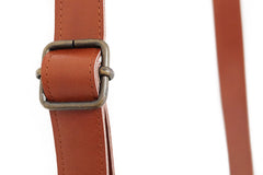 Sac bandoulière cuir brun clair