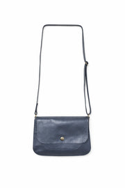 Sac à main cuir souple bleu marine