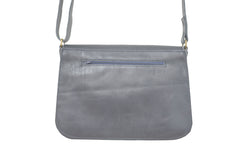 Sac à main cuir souple bleu marine