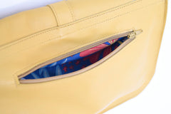 Petit Sac à Poche Jaune Upcyclé - Pièce Unique fait main à Rennes - Photo 8