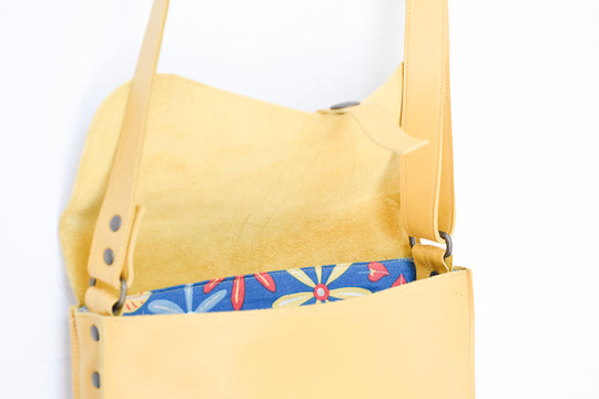Petit Sac à Poche Jaune Upcyclé - Pièce Unique fait main à Rennes - Photo 13