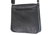 Large black crossbody handbag