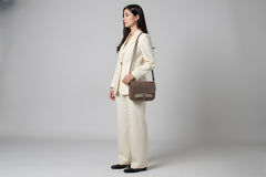 sac à main en bandoulière - cuir marron