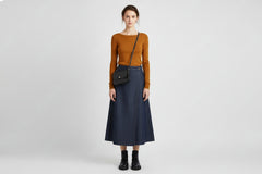 Petit Sac à main cuir noir bandoulière