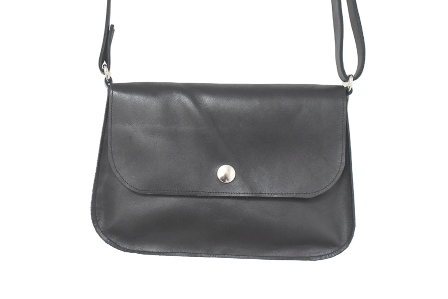 Petit Sac à main cuir noir bandoulière