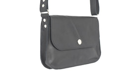 Petit Sac à main cuir noir bandoulière