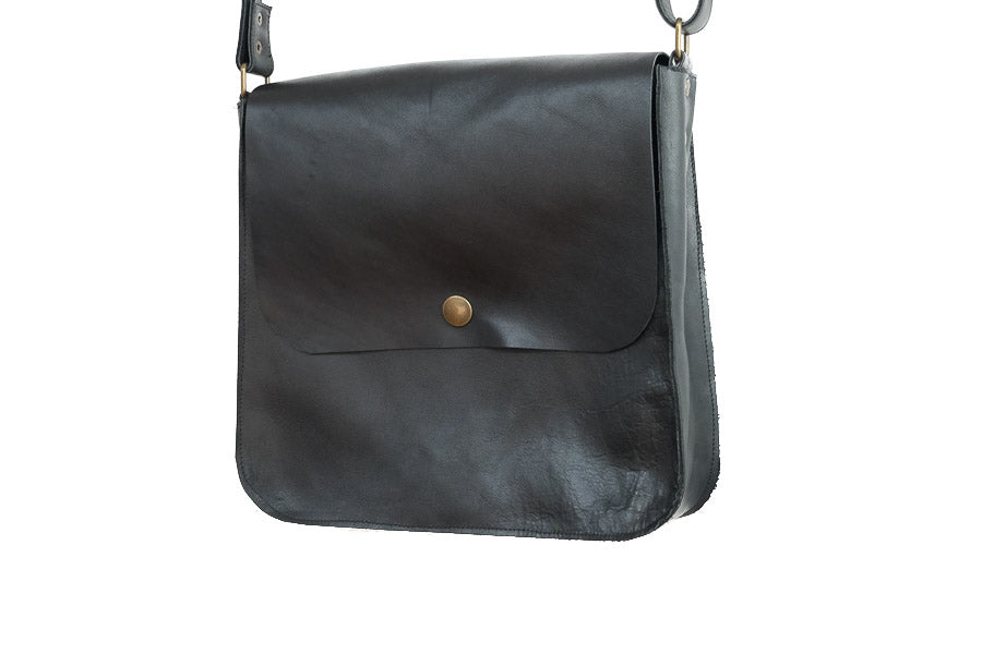 Grand Sac à main cuir noir