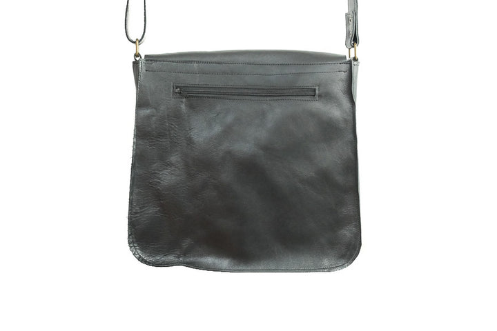 Grand Sac à main cuir noir