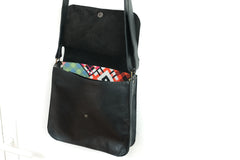 Grand Sac à main cuir noir