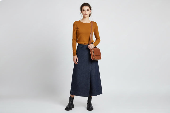 Sac à main artisanal en cuir marron