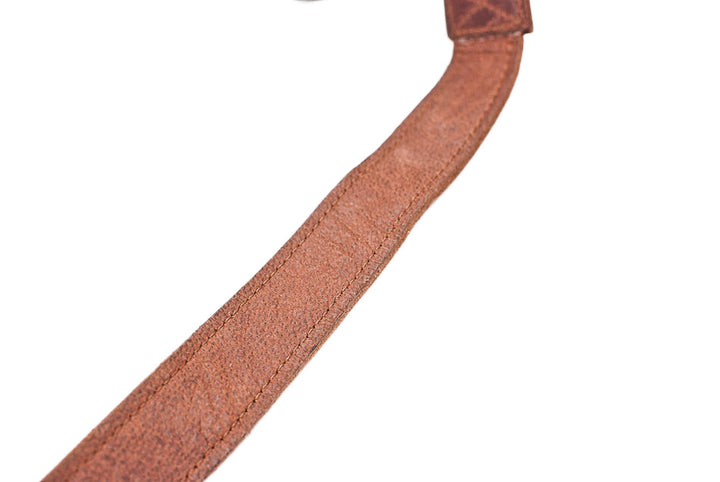 Sangle appareil photo en cuir camel 90 cm