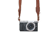 Sangle appareil photo en cuir camel 90 cm