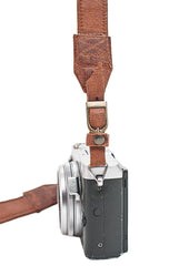 Sangle appareil photo en cuir camel 90 cm