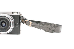 Sangle appareil photo en cuir noir