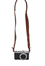 Sangle appareil photo en cuir camel 90 cm