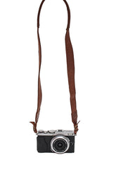 Sangle appareil photo en cuir camel 90 cm