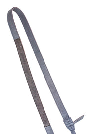 Sangle appareil photo fuji cuir bleu gris