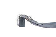 Sangle appareil photo fuji cuir bleu gris