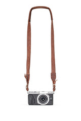 Sangle appareil photo en cuir camel 90 cm