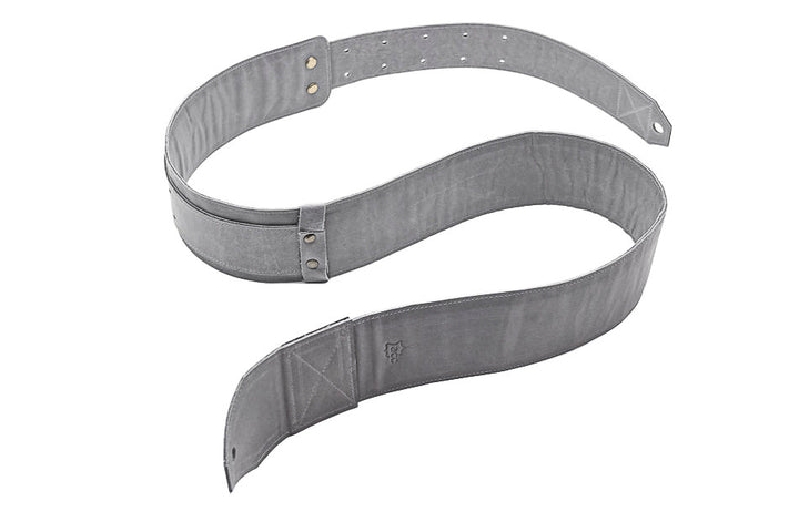 Sangle de guitare en cuir gris