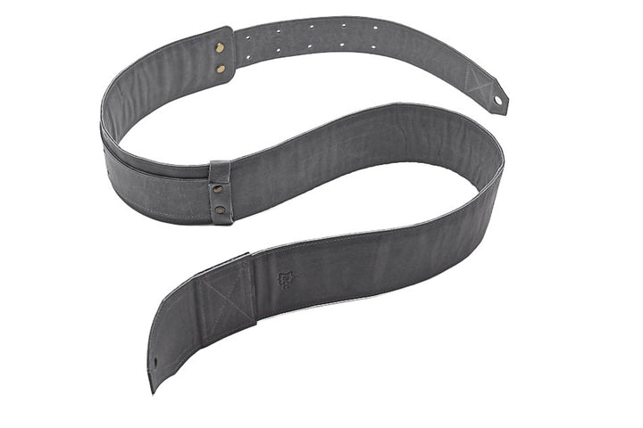 Sangle de guitare en cuir gris