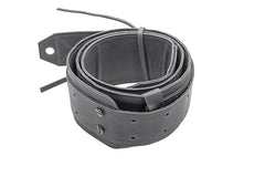 Sangle de guitare en cuir gris