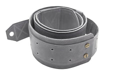 Sangle de guitare en cuir gris