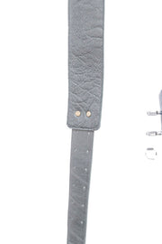 Sangle de guitare en cuir vert