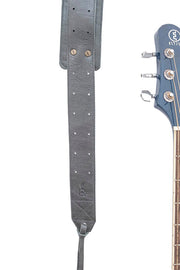 Sangle de guitare en cuir vert