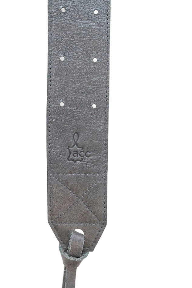 Sangle de guitare en cuir vert