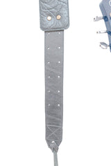 Sangle de guitare en cuir vert